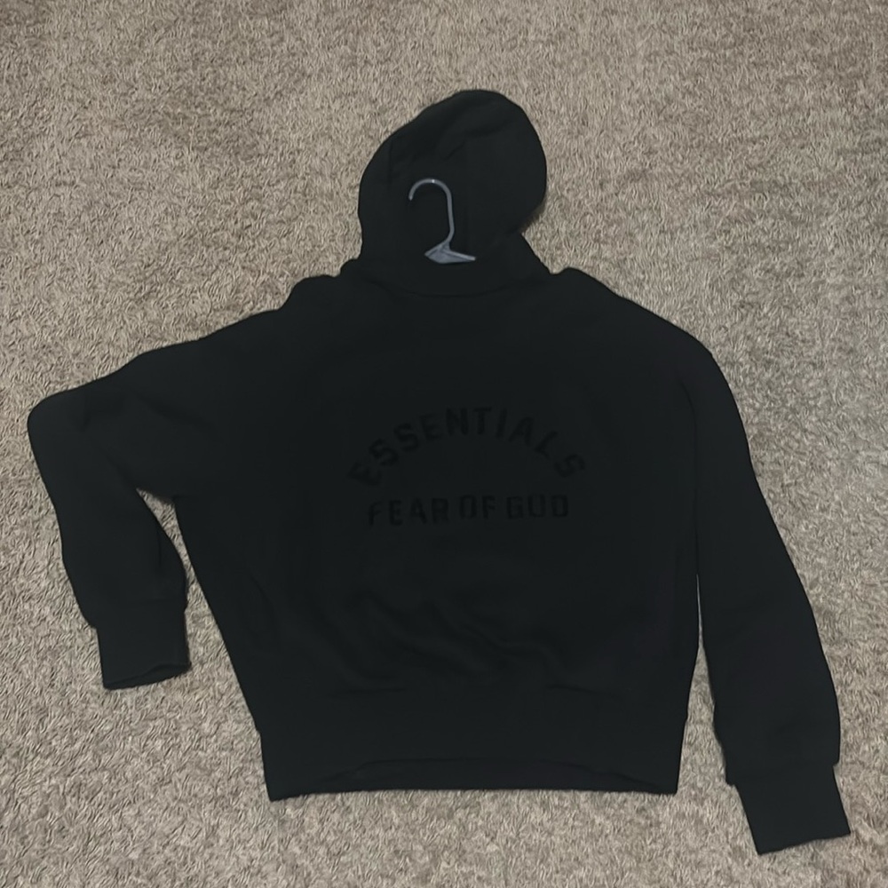Black Essentials Hoodie